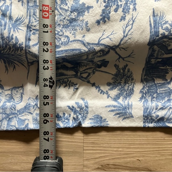 French Country Scenic Toile Design Romantic Cotton Blue White Full Queen Duvet - Picture 6 of 9